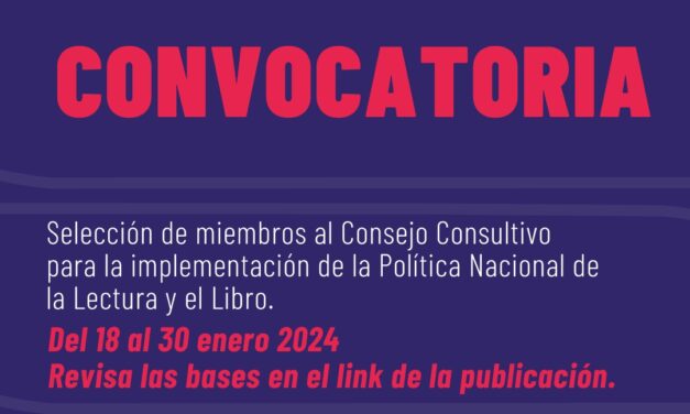 Lindo Ecuador | Convocatoria a selección de miembros al Consejo Consultivo para implementación de Política Nacional de la Lectura y el Libro – Ministerio de Cultura y Patrimonio