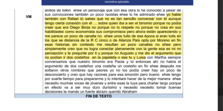 Noticias para migrantes Ecuatorianos Caso Ligados: Rafael Correa quería ser candidato presidencial frente a Daniel Noboa, al no poder presionó a Augusto Verduga