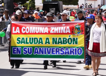 Noticias para migrantes Ecuatorianos Nabón vivió una jornada cívica por sus 39 años de vida política
