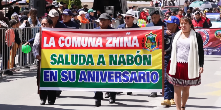 Noticias para migrantes Ecuatorianos Nabón vivió una jornada cívica por sus 39 años de vida política